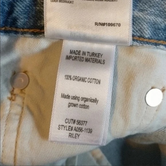 Agolde Riley High Rise Light Wash Crop Jeans Blur - Picture 10 of 11